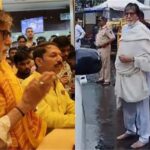 May Peace and Love Prevail: Amitabh Bachchan Seeks Solace at Bappa and Bows at Babulnath Temple